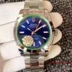 Swiss ETA2836 Replica Rolex Milgauss Watch Blue Dial 40mm